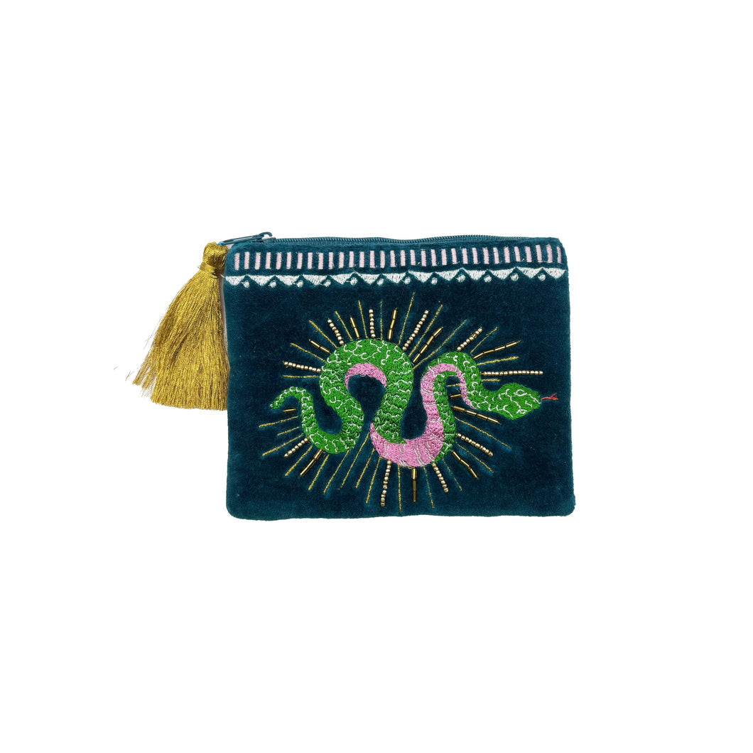 Disaster Designs Purse - Velvet Inked Snake