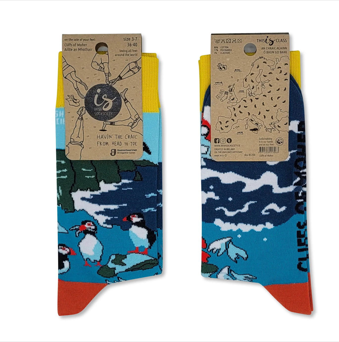 Irish Socksciety Socks - Cliffs of Moher