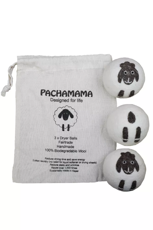 Pachamama Dryer Balls - Set of 3 Sheep