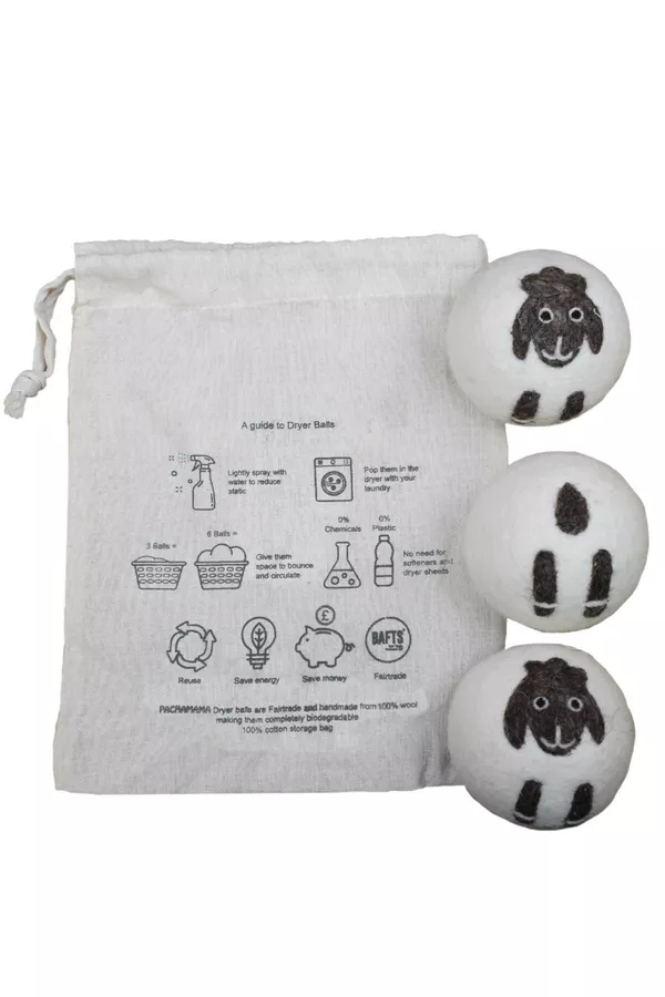 Pachamama Dryer Balls - Set of 3 Sheep