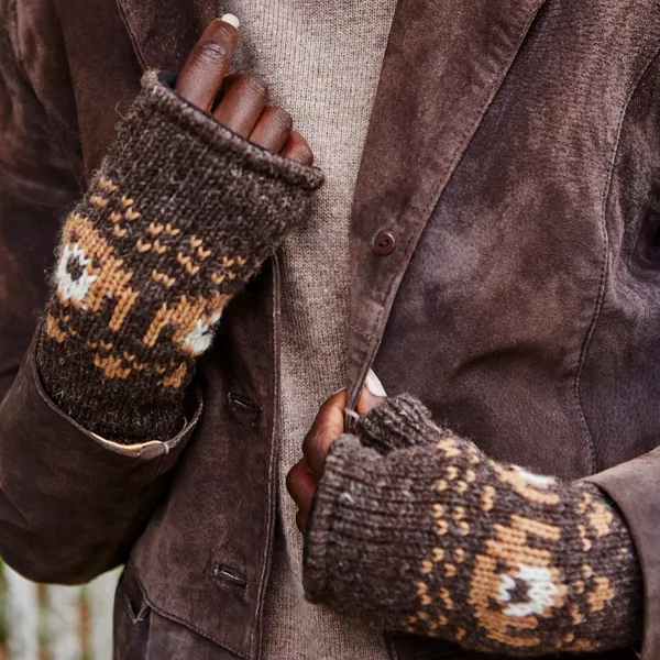 Pachamama Knitted Handwarmers - Pooch Dog