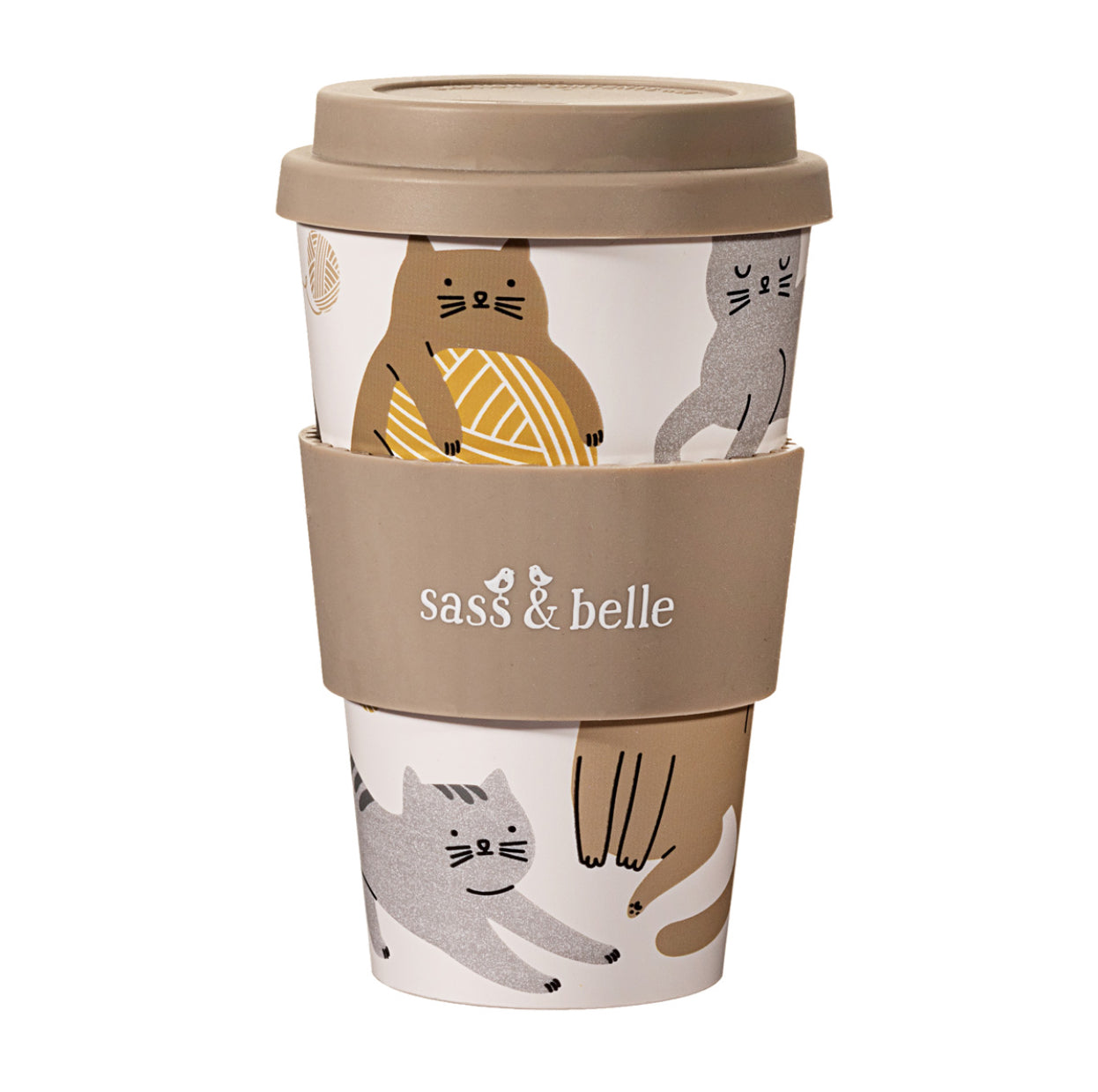 Sass & Belle Travel Cup - Cats