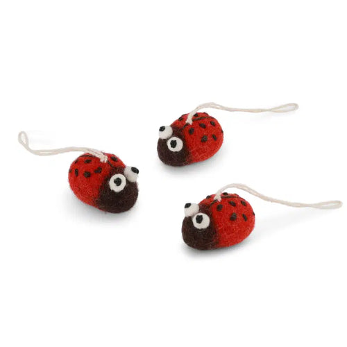 Gry & Sif Decoration - Felt Ladybird - Set of 3