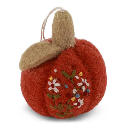 Gry & Sif Halloween - Felt Embroidered Pumpkin