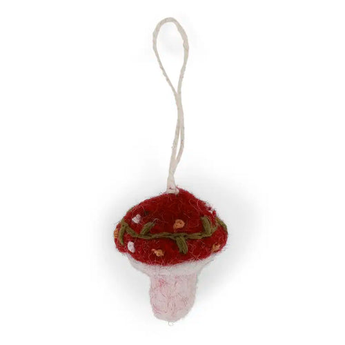 Gry & Sif Decoration - Felt Mushrooms - Embroidered