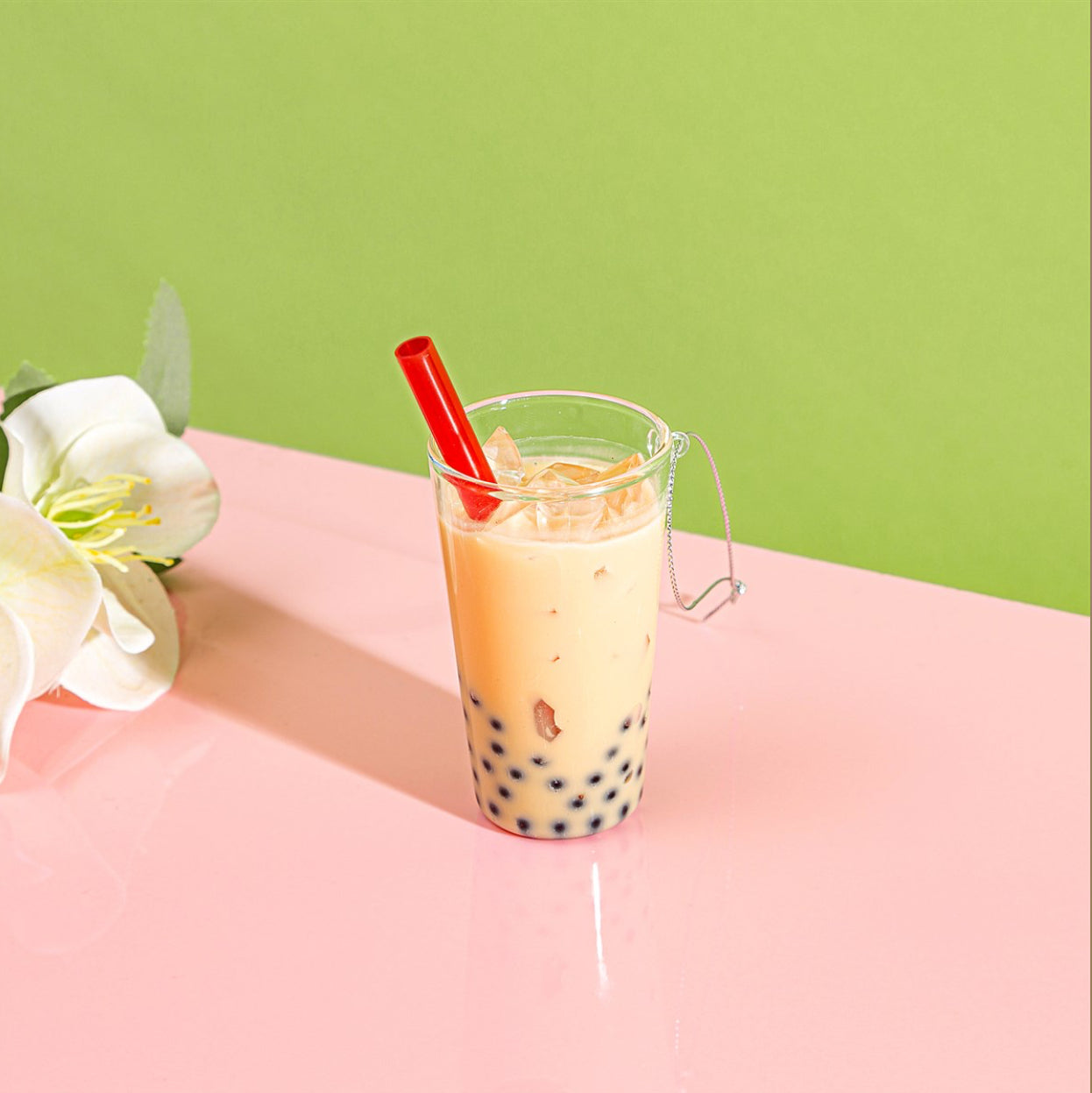 Sass & Belle Christmas Bauble - Glass Bubble Tea
