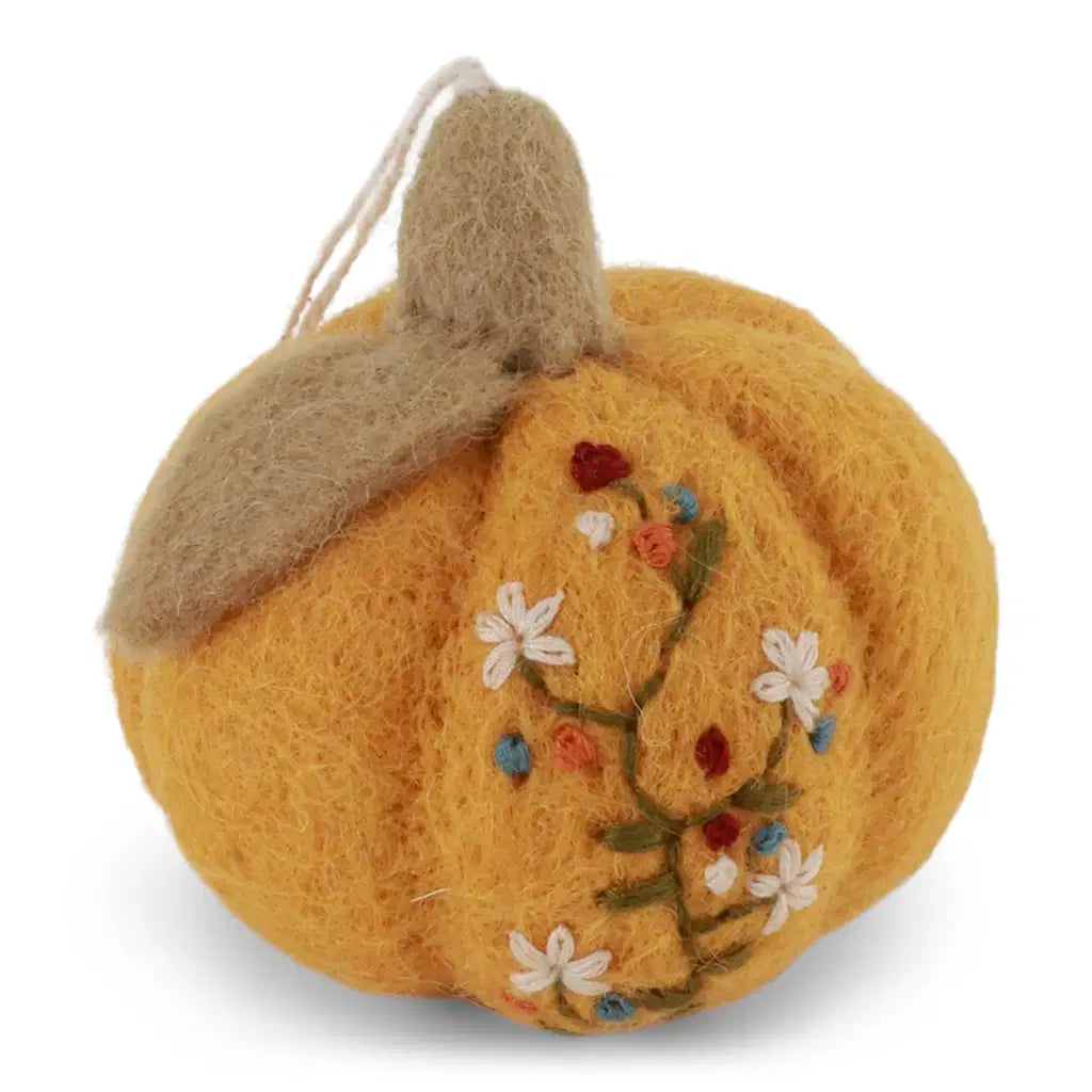 Gry & Sif Halloween - Felt Embroidered Pumpkin