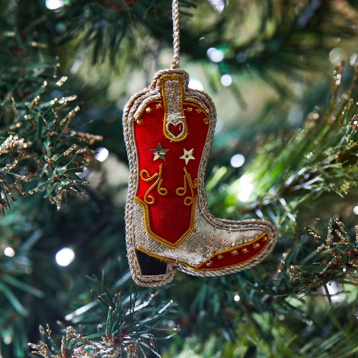 Sass & Belle Christmas Bauble - Zari Cowboy Boot