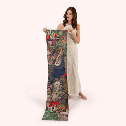 Powder Scarf - Wild Woodland Owl Lux Scarf