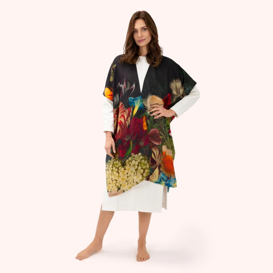 Powder Scarf - Opulent Florals Wraparound