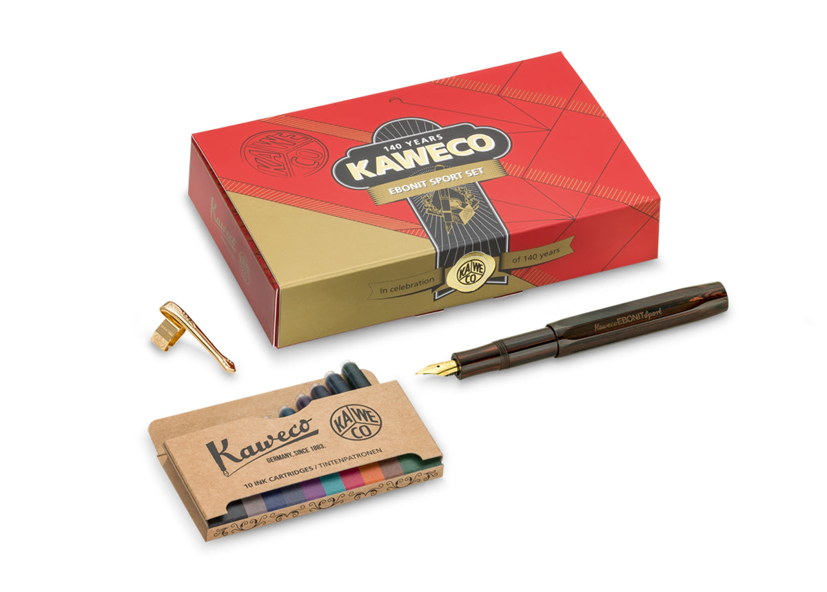 Kaweco Special Release - 140th Anniversary EBONIT Sport Fountain Pen Set