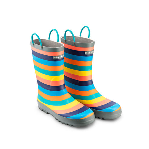 Polly & Andy Wellies - Rainbow Rainboots