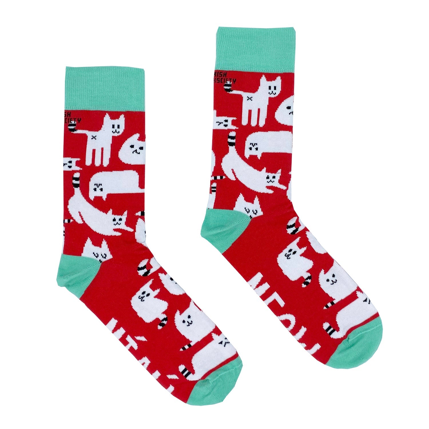 Irish Socksciety Socks - Meow Cat Socks