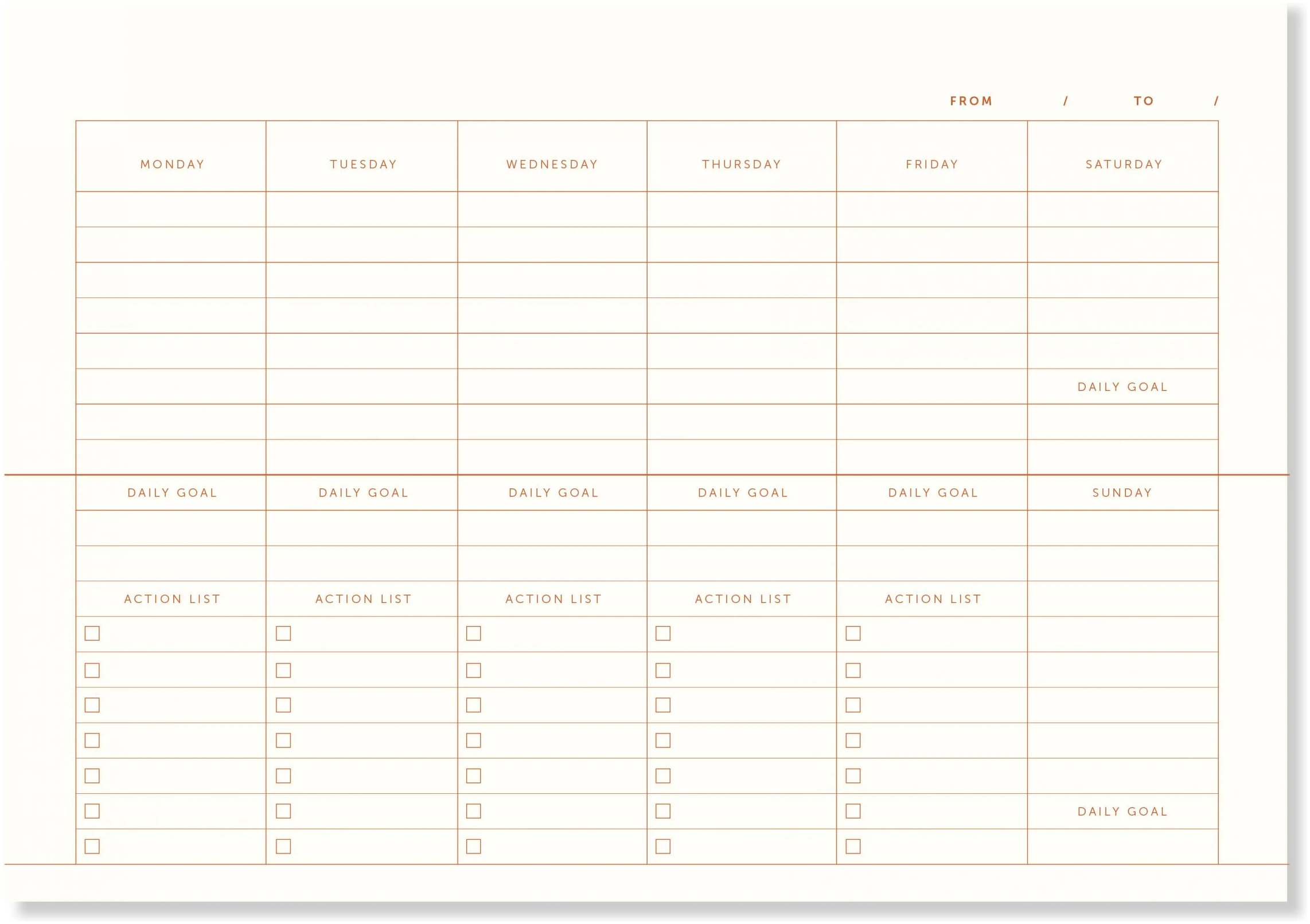 A-Journal Desk Planner – Linen