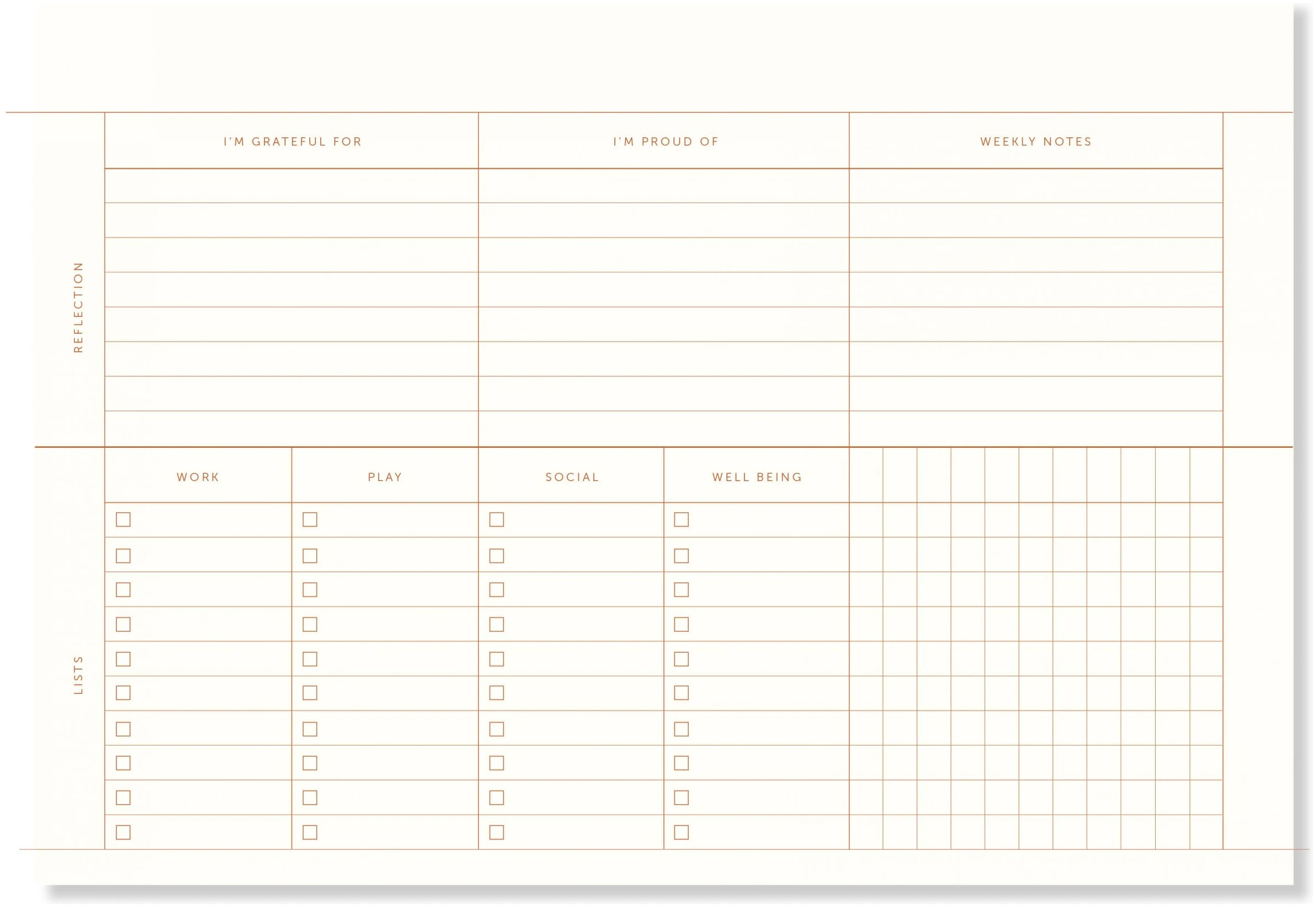 A-Journal Desk Planner – Linen