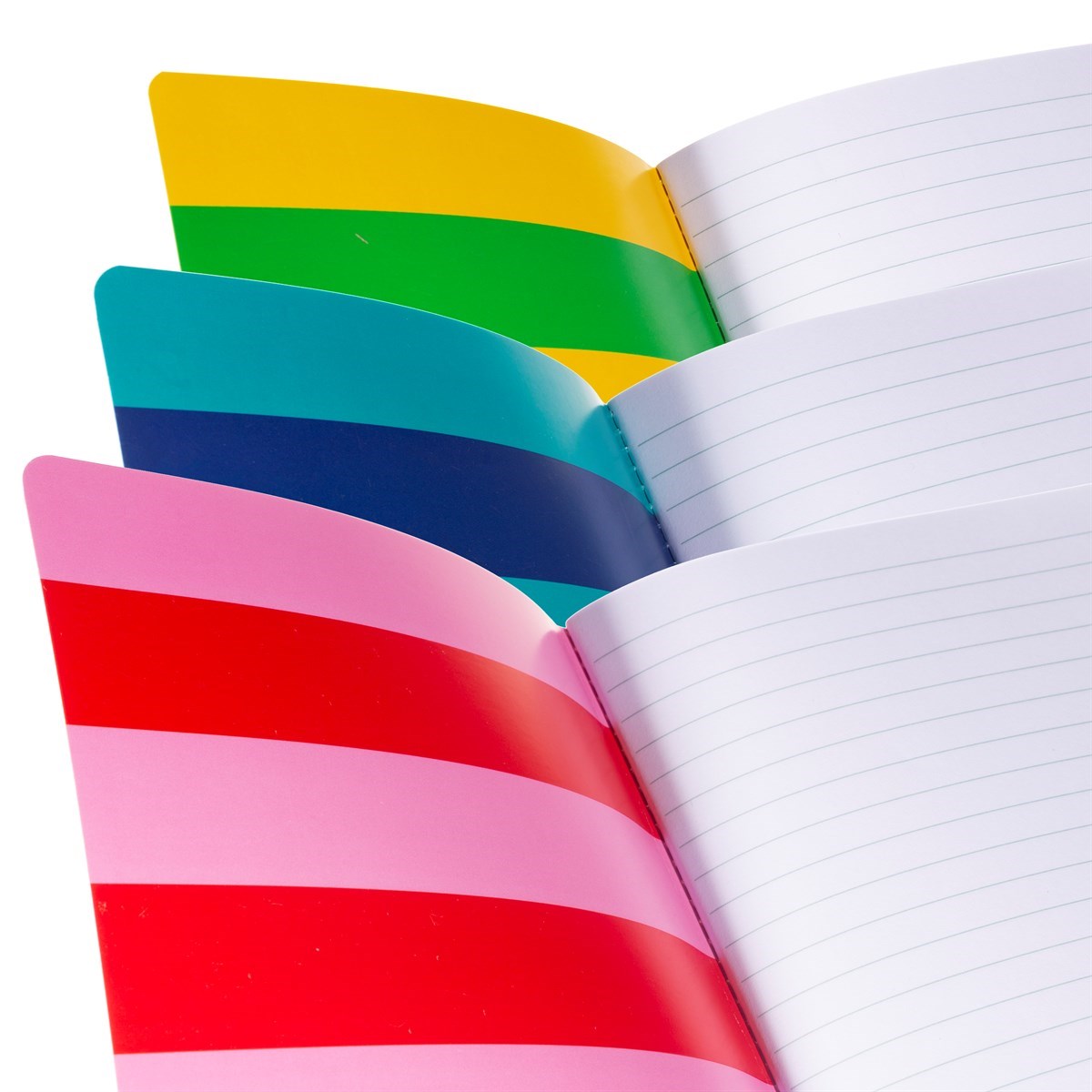 Sass & Belle Notebook - Bright Ideas Stripped A5 Notebooks