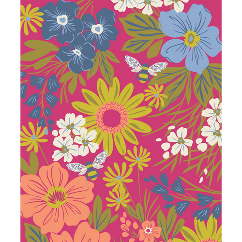 Powder Scarf - Print Hedgerow Honey Bees