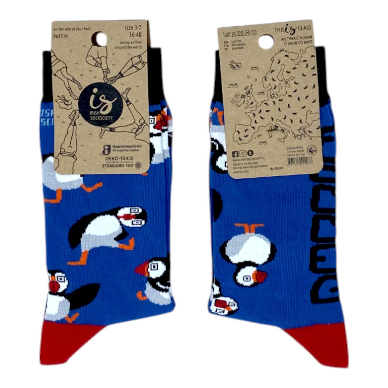 Irish Socksciety Socks - Puffin