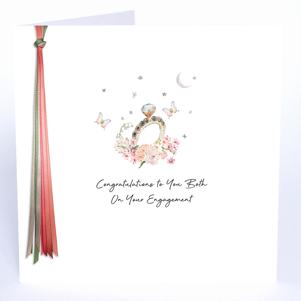 Luxury Extra Large Card - Congratulations to You Both on Your Engagement