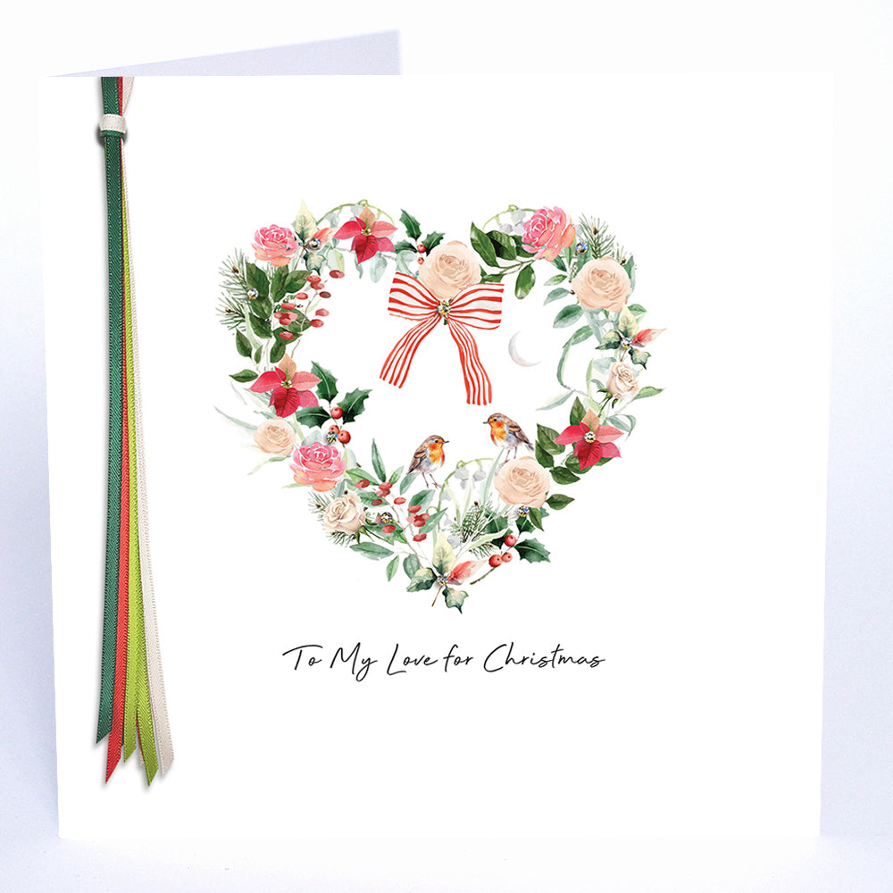 Luxury Extra Large Christmas Card - To My Love for Christmas