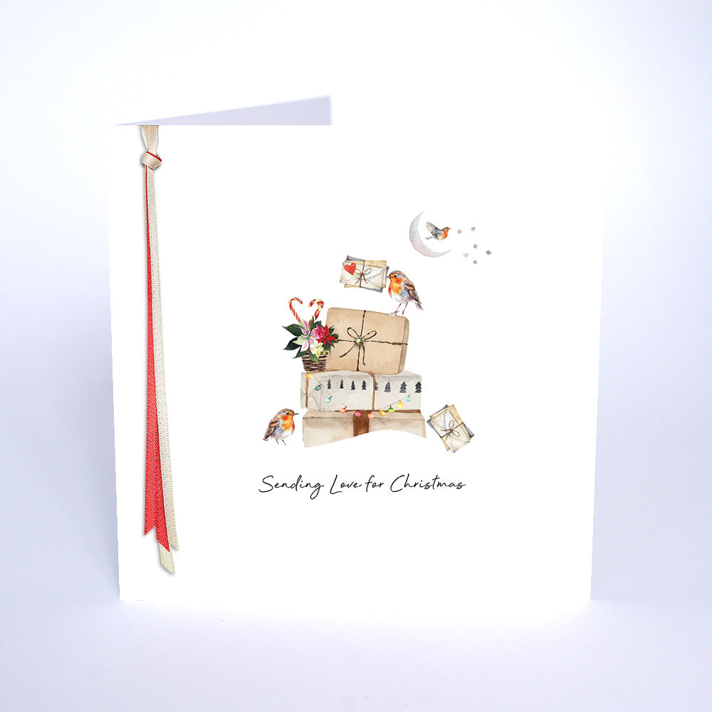 Luxury Christmas Card - Sending Love for Christmas