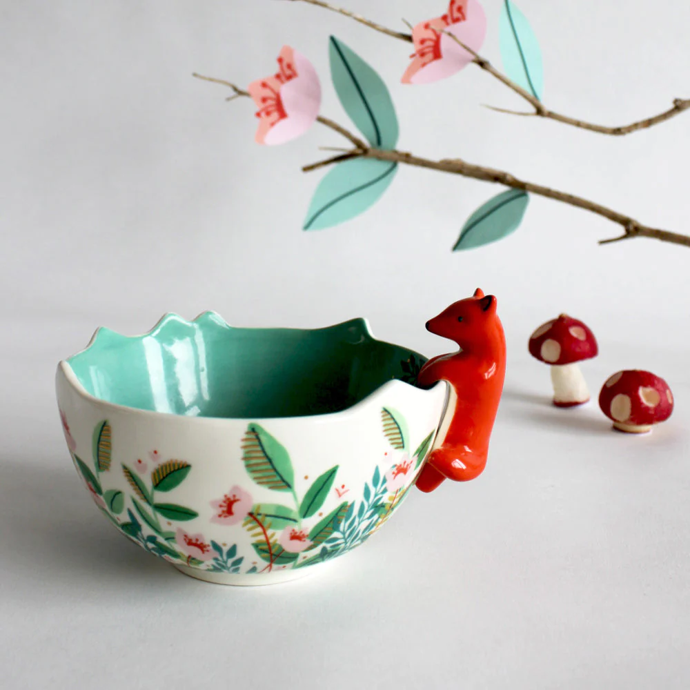 Disaster Designs Ceramics - Secret Garden Fox Bowl