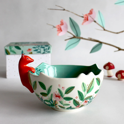 Disaster Designs Ceramics - Secret Garden Fox Bowl