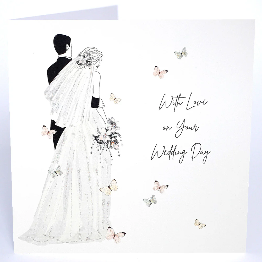 Luxury Extra Large Card - With Love on Your Wedding Day