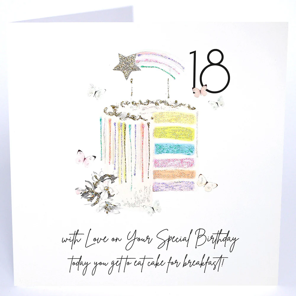 Luxury Extra Large Card - 18 With Love on Your Special Birthday