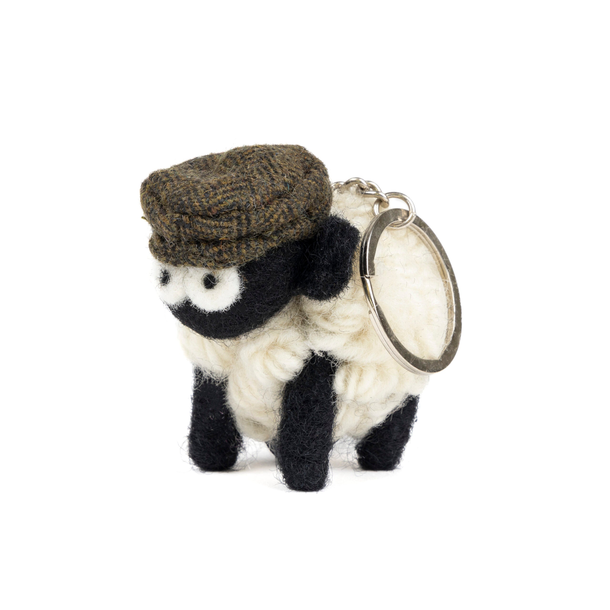 Erin Knitwear Keyring - Knitted Sheep with Flatcap