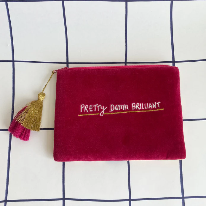Disaster Designs Pouch - Small Talk I'm Pretty, Pretty Damn Brilliant
