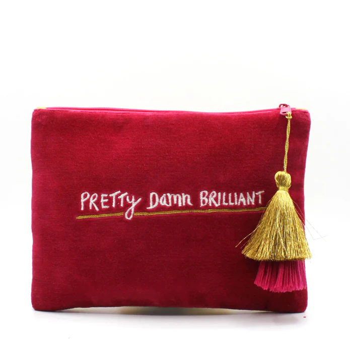Disaster Designs Pouch - Small Talk I'm Pretty, Pretty Damn Brilliant