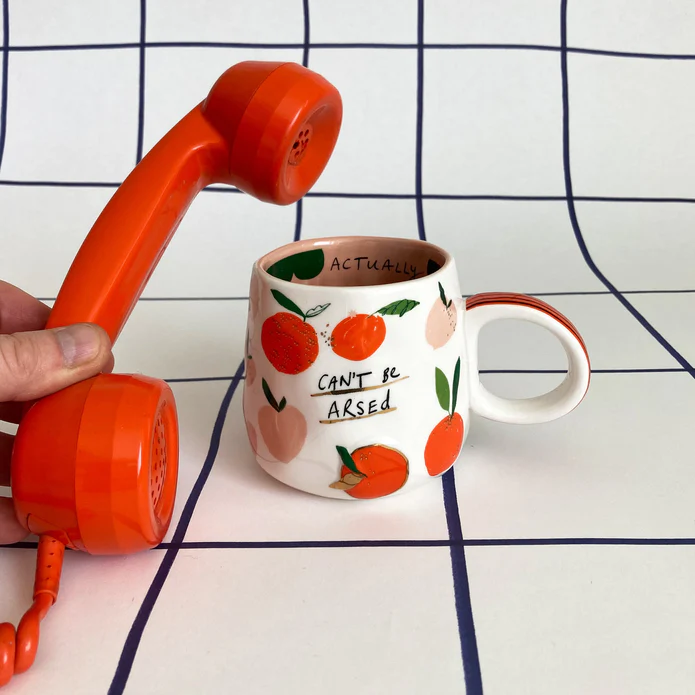 Disaster Designs Ceramics - Small Talk Can't Be Arsed Cup