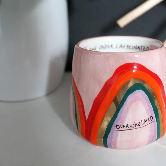 Disaster Designs Ceramics - Small Talk 'Overwhelmed' Cup