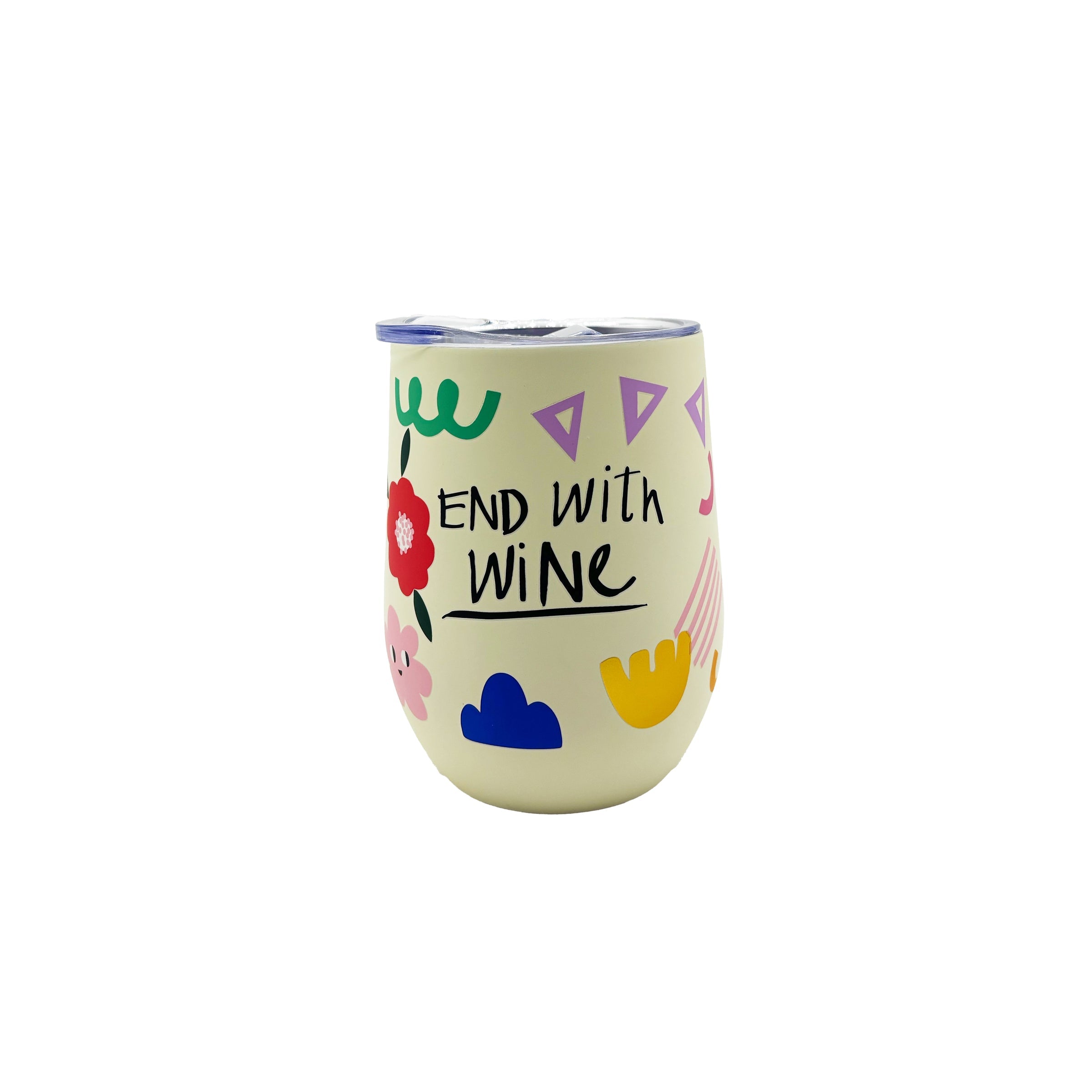 Disaster Designs Eco Travel Mug - Small Talk 'Start with Coffee'