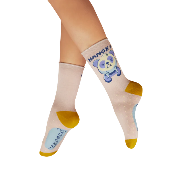 Powder Socks - Ankle Hangry Panda