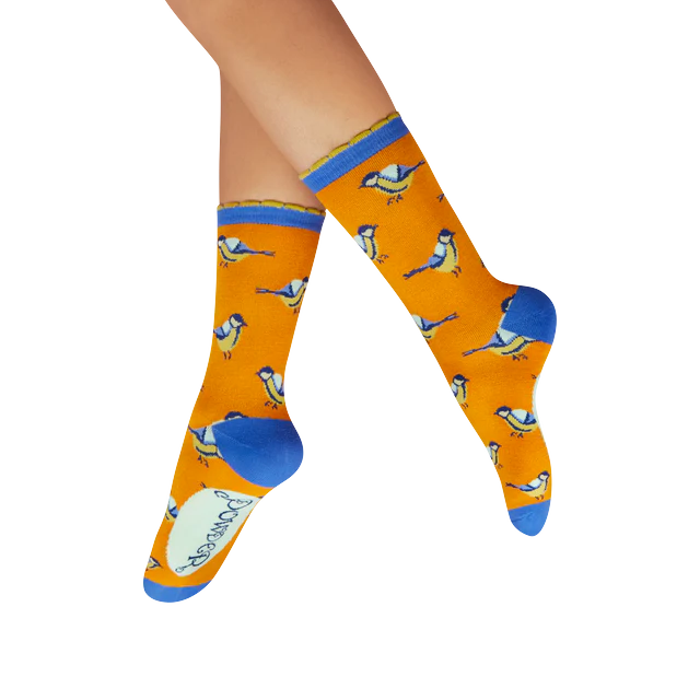 Powder Socks - Ankle Blue Tits