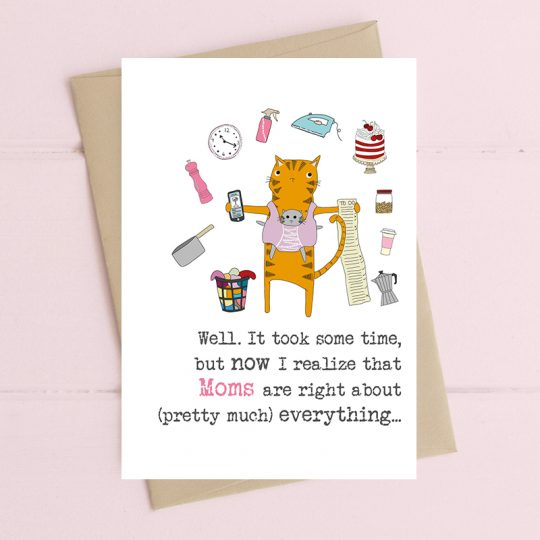 Dandelion Card - MOMS are right about everything