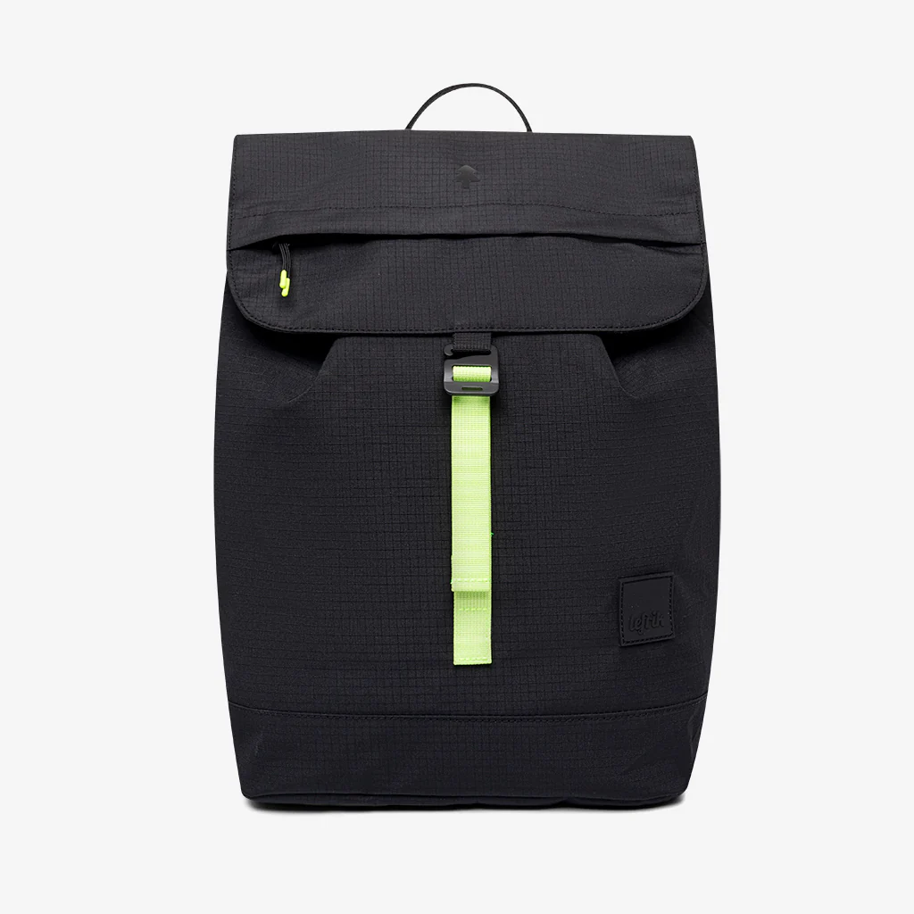 Lefrik Bag - Scout Backpack - Vandra Ripstop Black Lime