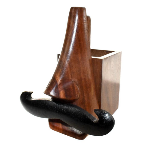 Shared Earth Spectacle Stand - Moustache with Pencil Box