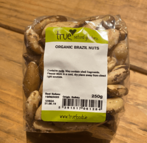 True Foods - Organic Brazil Nuts 250G
