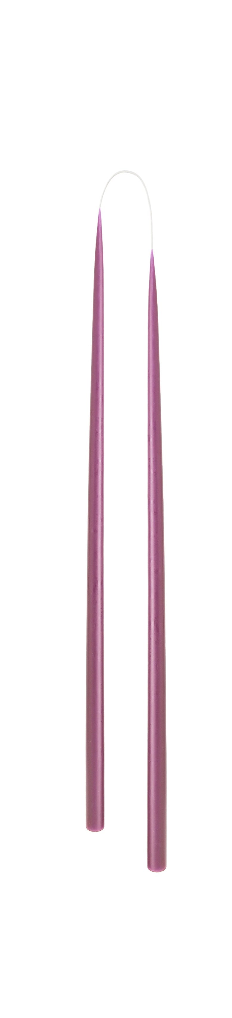 Hand Dipped and Dyed Dinner Candles - 28cm (Slim) Pack of 2