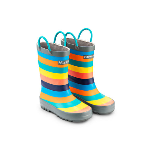 Polly & Andy Wellies - Rainbow Rainboots
