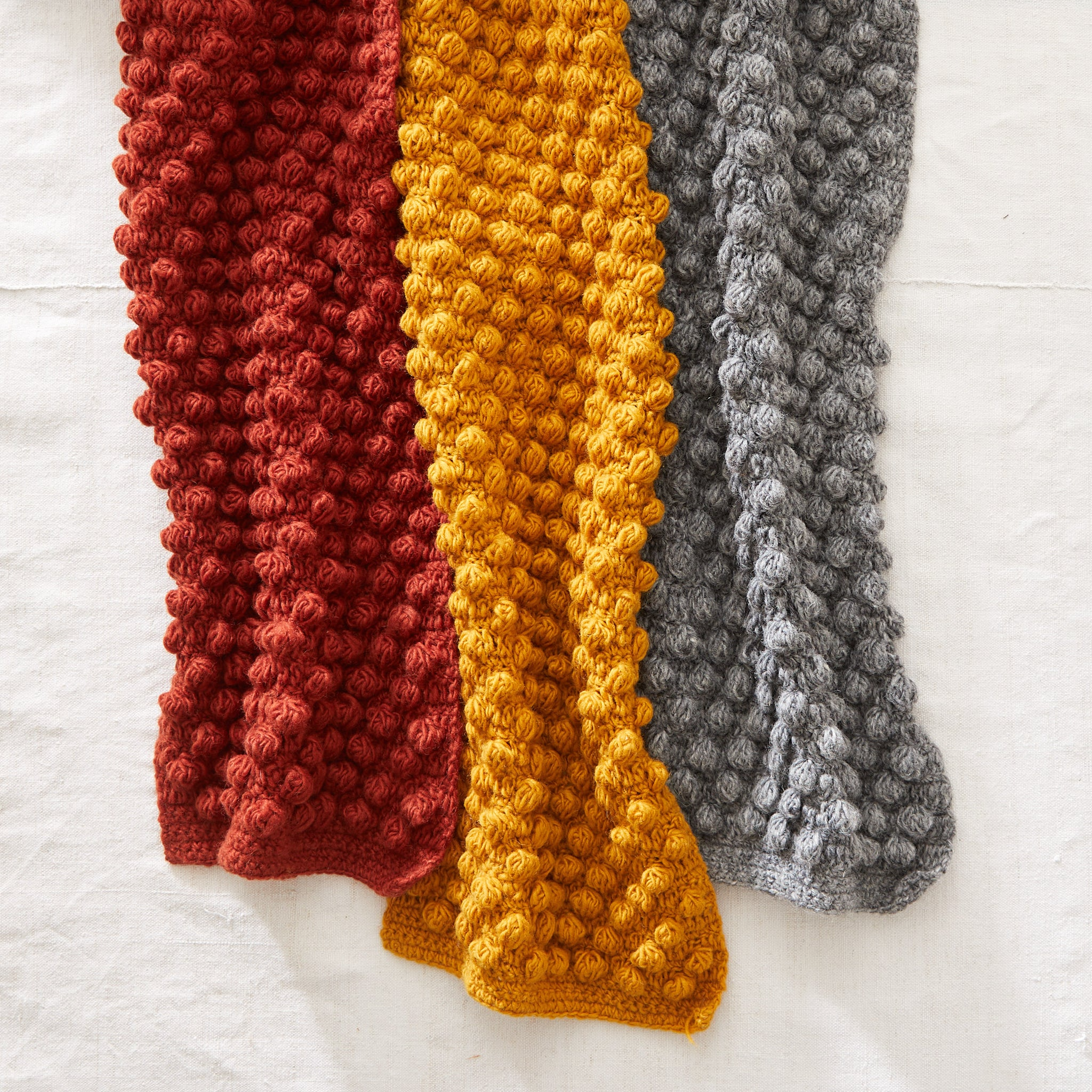 Aura Que Scarf - TEJASEE Chunky Boho Bobble Wool Scarf