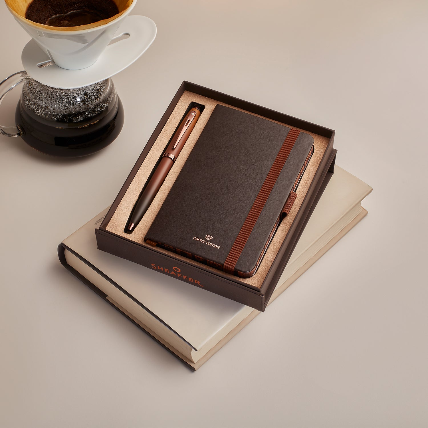Sheaffer 100 - Coffee Edition Gift Set with Notebook