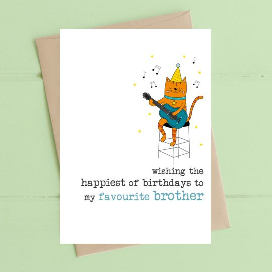 Dandelion Card - Happiest of birthdays to my favourite Brother