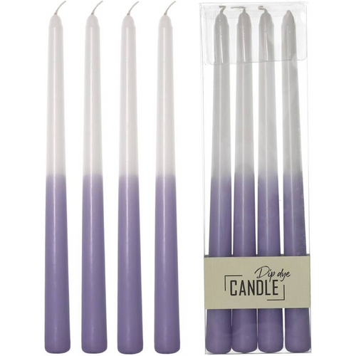Kersten Candle - Dip Dinner Candle set of 4 - Lilac