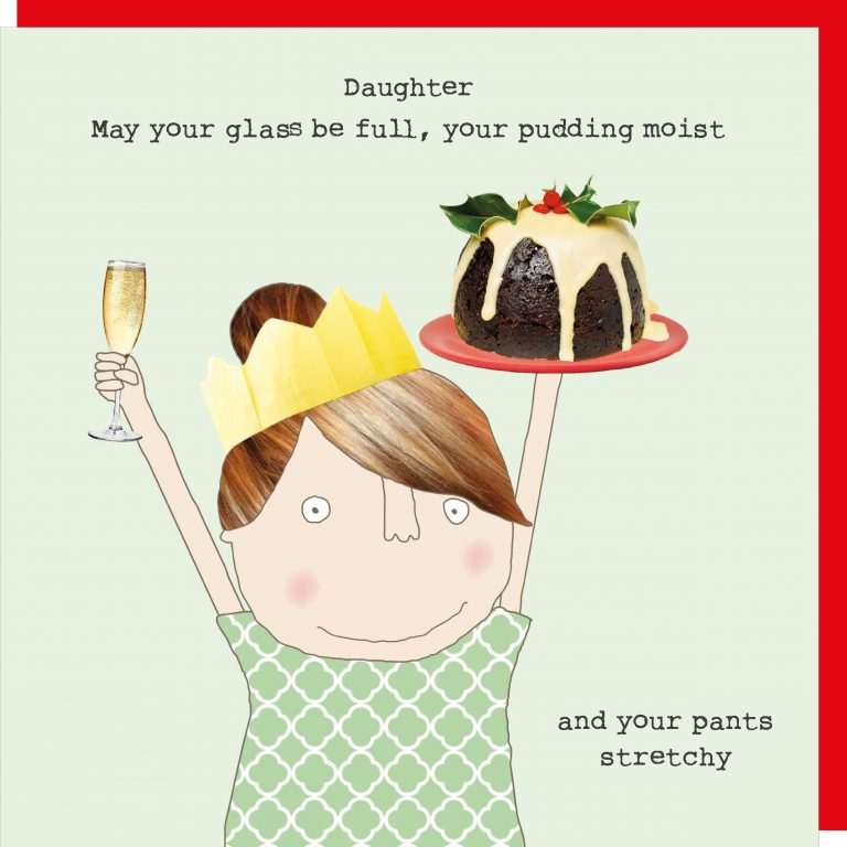 Rosie Made a Thing Christmas Card - Daughter Stretchy Pants
