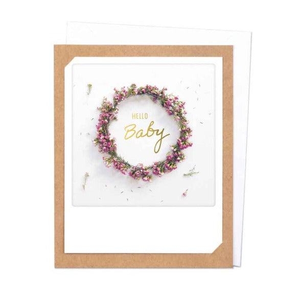 Pickmotion Photo-Card - Hello Baby Wreath