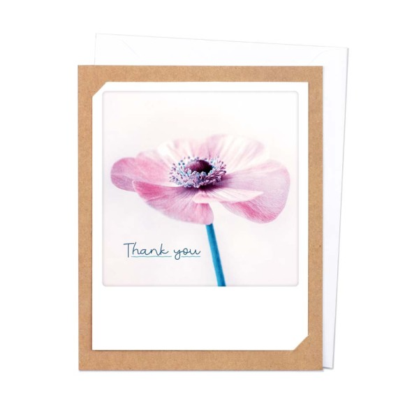PPickmotion Photo-Card - Thank You Pink Flower